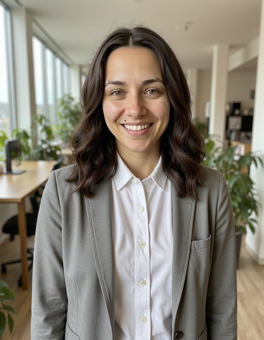 AI-generated business casual headshot