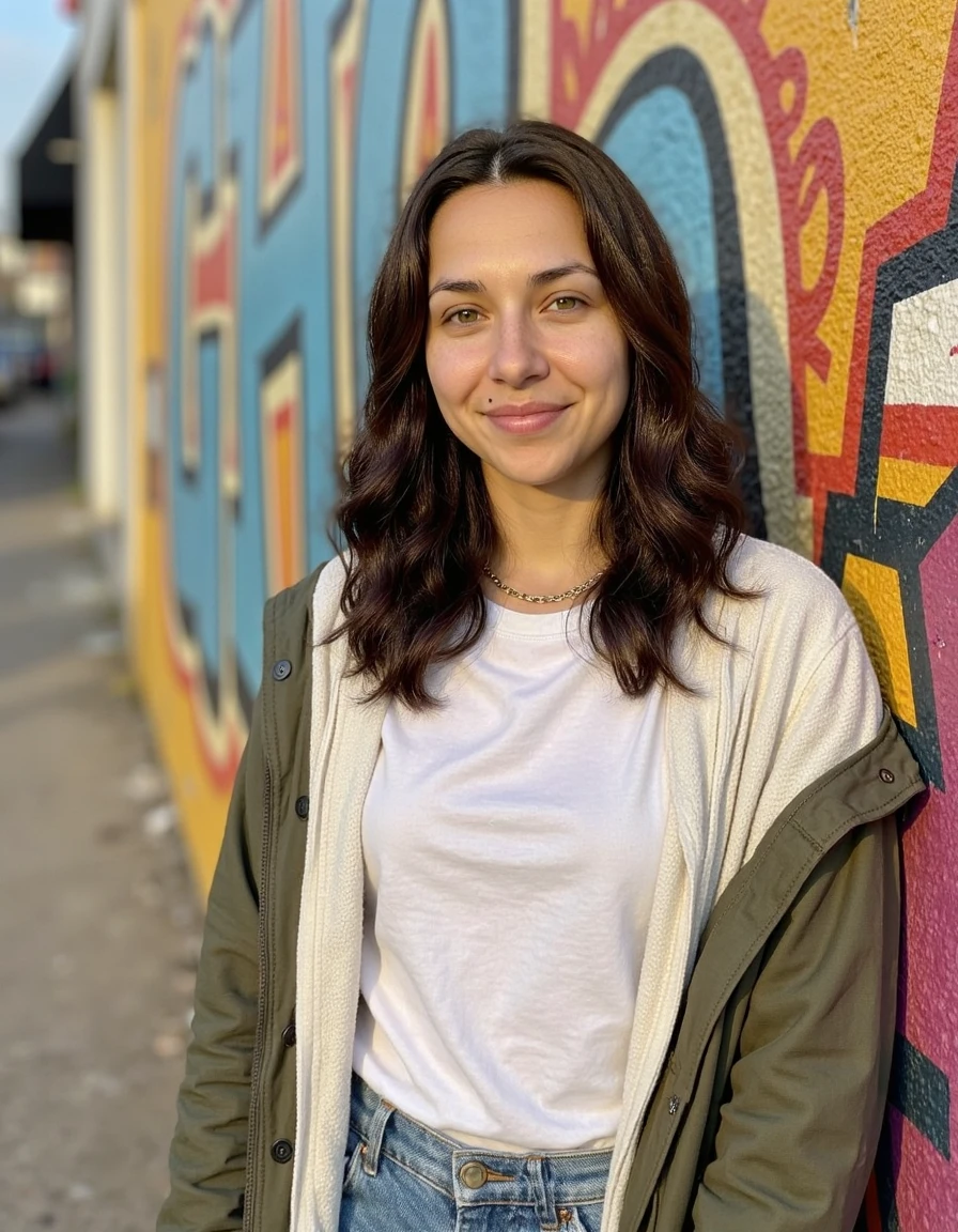 AI-generated urban explorer portrait